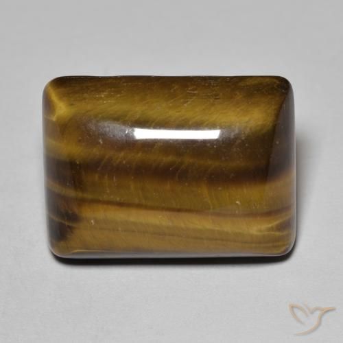 18.85ct Natural Warm Brown Tiger's Eye, Baguette, Opaque