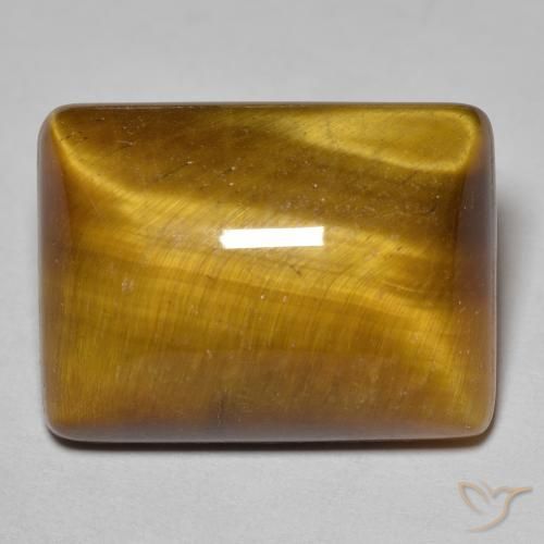19.70ct Natural Warm Brown Tiger's Eye, Baguette, Opaque