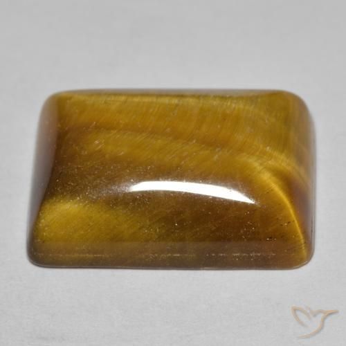 Tiger's Eye Gemstone in 20 x 15 mm (calibrated) Size for Sale, Tiger's Eye Stone in Warm Brown Color