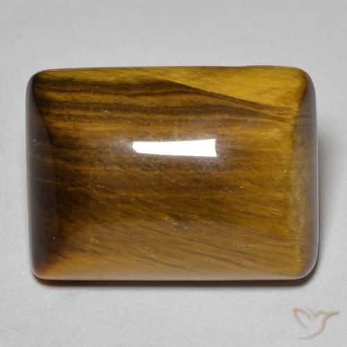 19.32ct Natural Warm Brown Tiger's Eye, Baguette, Opaque