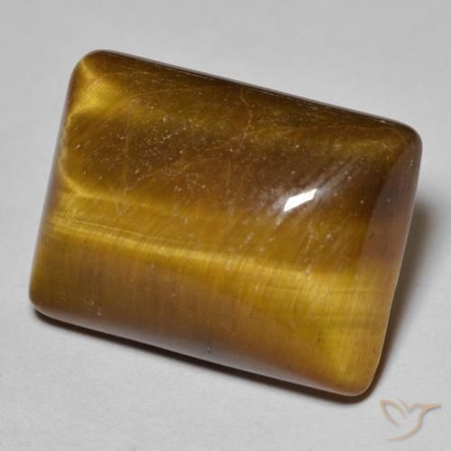 19.11 ct Brown Tiger's Eye Stone, Natural Tiger's Eye in Baguette Cabochon Shape for Sale