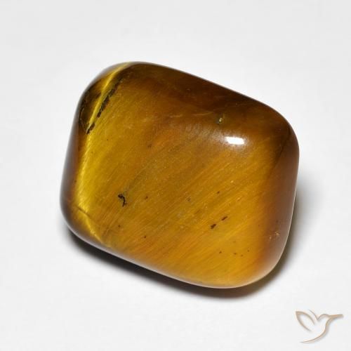 8.44 ct Brown Tiger's Eye Stone, Natural Tiger's Eye in Cushion Cabochon Shape for Sale