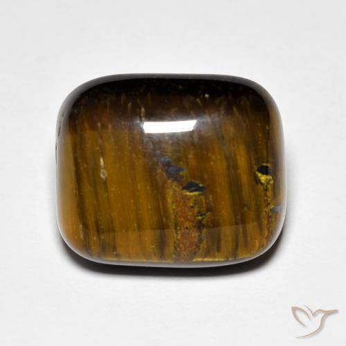8.57 ct Cushion Tiger's Eye, 13.9 x 11.8 mm From Thailand, Photo A