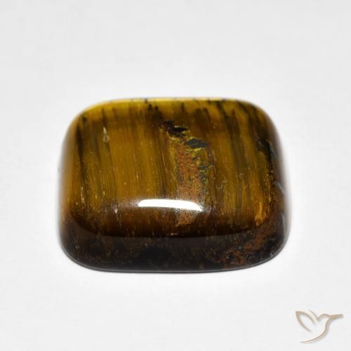 Tiger's Eye Gemstone in 14 x 12 mm (calibrated) Size for Sale, Tiger's Eye Stone in Brown Color