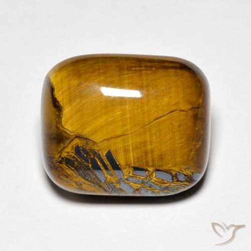 9.89 ct Cushion Tiger's Eye, 13.9 x 11.8 mm From Thailand, Photo A