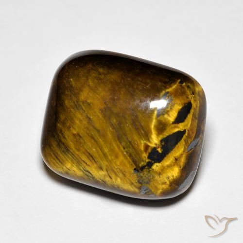 8.91 ct Brown Tiger's Eye Stone, Natural Tiger's Eye in Cushion Cabochon Shape for Sale