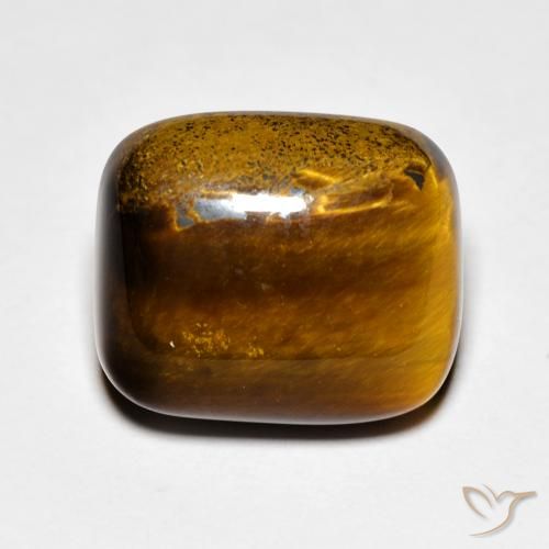 9.08ct Natural Gingerbread Brown Tiger's Eye, Cushion, Opaque