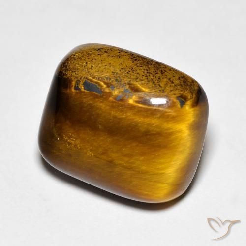 9.08 ct Brown Tiger's Eye Stone, Natural Tiger's Eye in Cushion Cabochon Shape for Sale