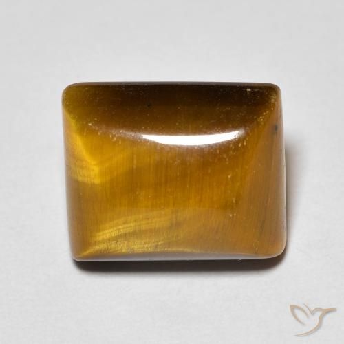 6.14ct Natural Medium Brown Tiger's Eye, Baguette, Opaque