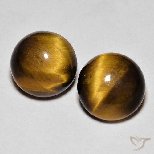 8.4 ct Round Tiger's Eye, 10.1 mm From Thailand, Photo A