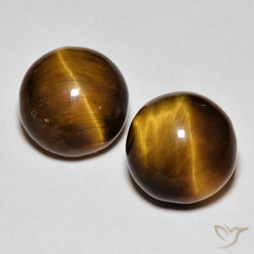 8.56 ct Round Tiger's Eye, 10.1 mm From Thailand, Photo A