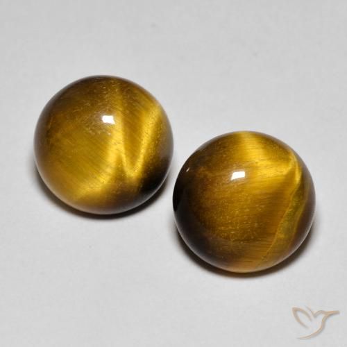 7.68 ct Round Tiger's Eye, 10 mm From Thailand, Photo A