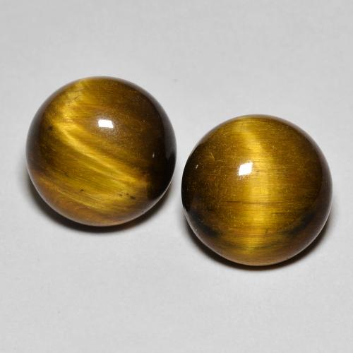 7.99 ct Round Tiger's Eye, 10 mm From Thailand, Photo A