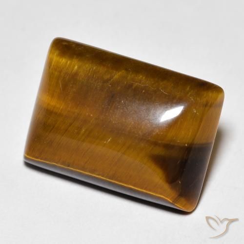 12.31ct Natural Medium Brown Tiger's Eye, Baguette, Opaque