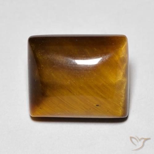 6.28ct Natural Warm Brown Tiger's Eye, Baguette, Opaque