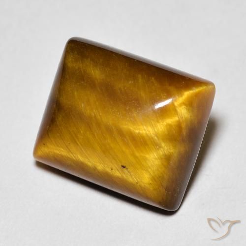 6.28 ct Brown Tiger's Eye Stone, Natural Tiger's Eye in Baguette Cabochon Shape for Sale