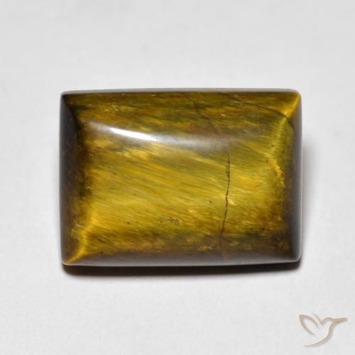 7.95ct Natural Warm Brown Tiger's Eye, Baguette, Opaque