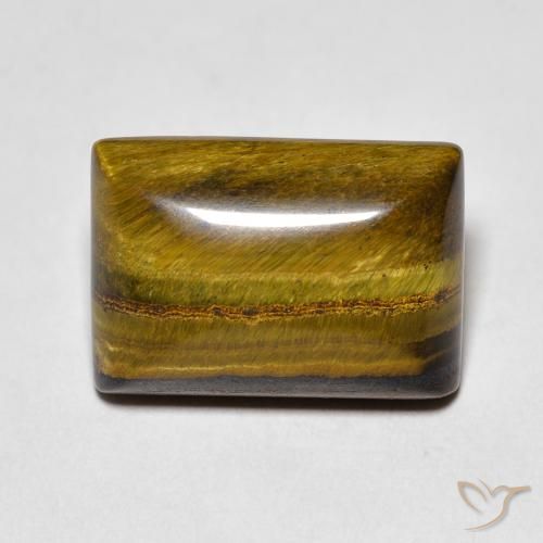 7.65ct Natural Medium Brown Tiger's Eye, Baguette, Opaque