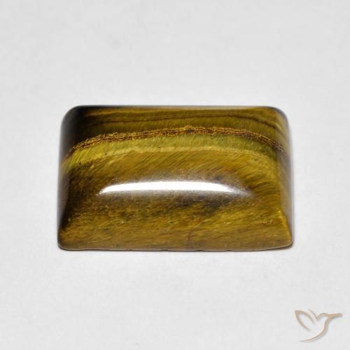 Tiger's Eye Gemstone in 14 x 10 mm (calibrated) Size for Sale, Tiger's Eye Stone in Medium Brown Color