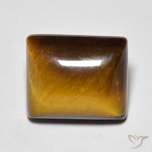 6.54ct Natural Warm Brown Tiger's Eye, Baguette, Opaque