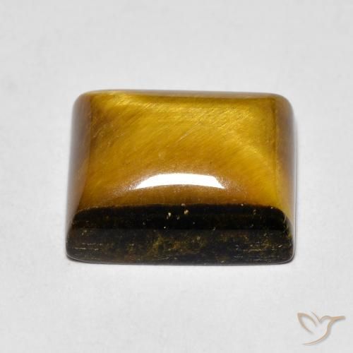 Tiger's Eye Gemstone in 12 x 10 mm (calibrated) Size for Sale, Tiger's Eye Stone in Warm Brown Color