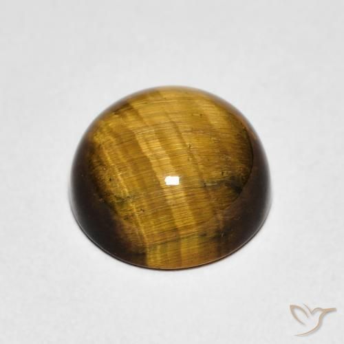 Tiger's Eye Gemstone in 8.5 mm (calibrated) Size for Sale, Tiger's Eye Stone in Golden Brown Color