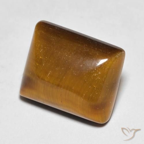 6.62ct Natural Medium Brown Tiger's Eye, Baguette, Opaque
