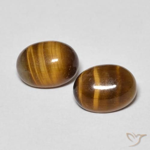 Ojo de tigre ovalado de 2,73 ct, 8 x 6 mm de Tailandia, Photo A