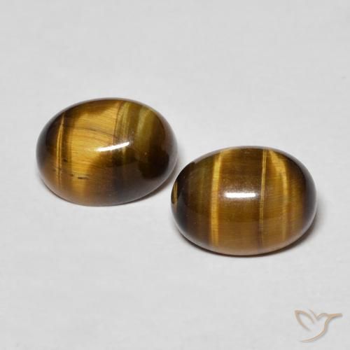 3.16ctw Natural Yellowish Brown Tiger's Eye, Oval, Opaque