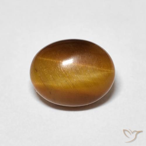 3.12ct Natural Warm Brown Tiger's Eye, Oval, Opaque