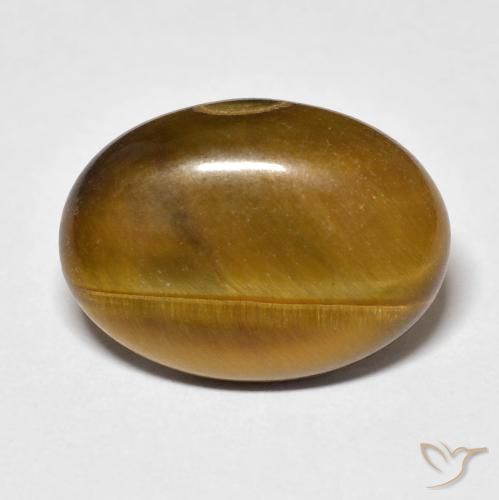9.62ct Natural Light Brown Tiger's Eye, Oval, Opaque