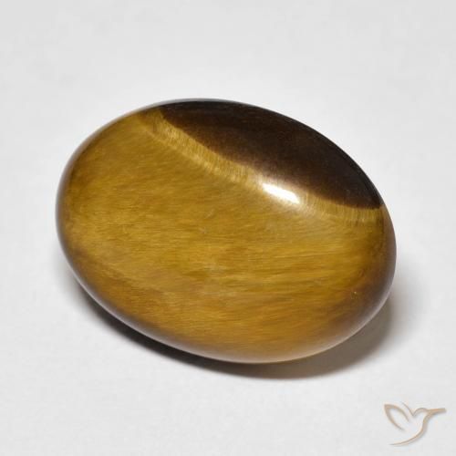 11.14 ct Brown Tiger's Eye Stone, Natural Tiger's Eye in Oval Cabochon Shape for Sale
