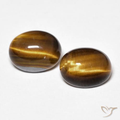 3.47ctw Natural Warm Brown Tiger's Eye, Oval, Opaque