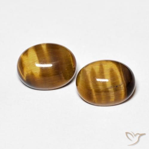 4 ct Oval Tiger's Eye, 9.1 x 7.1 mm From Thailand, Photo A