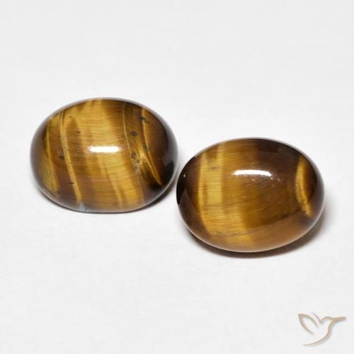 4.12ctw Natural Yellowish Brown Tiger's Eye, Oval, Opaque