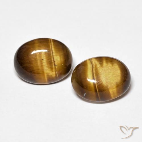 2.70ctw Natural Warm Brown Tiger's Eye, Oval, Opaque