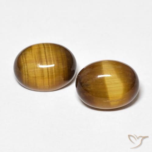 3.42 ct Oval Tiger's Eye, 8.9 x 6.9 mm From Thailand, Photo A