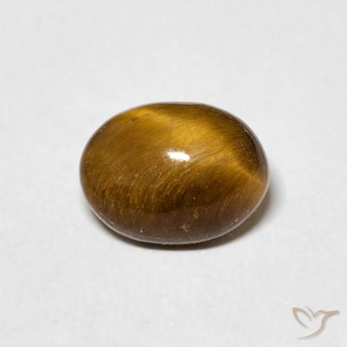 1.45ct Natural Warm Brown Tiger's Eye, Oval, Opaque