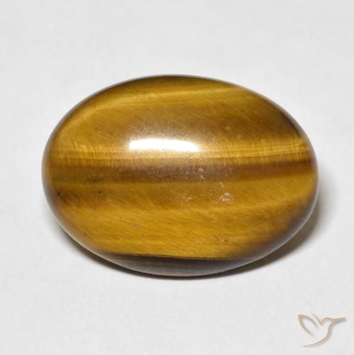 9.62ct Natural Medium Brown Tiger's Eye, Oval, Opaque