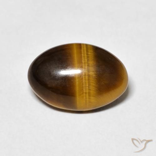 3.70ct Natural Warm Brown Tiger's Eye, Oval, Opaque