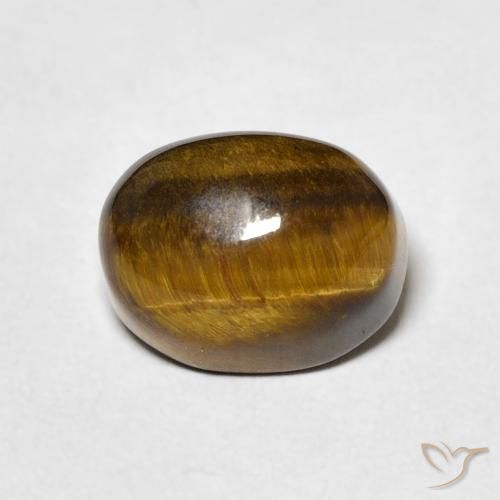 3.41ct Natural Medium Brown Tiger's Eye, Oval, Opaque