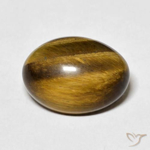 7.10ct Natural Golden Brown Tiger's Eye, Oval, Opaque