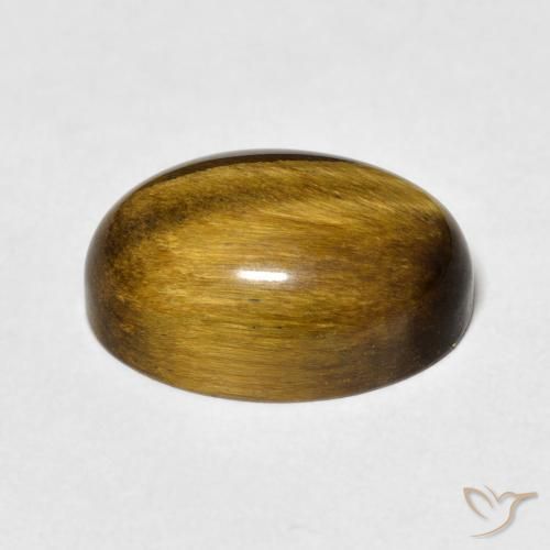 Tiger's Eye Gemstone in 14 x 10 mm (calibrated) Size for Sale, Tiger's Eye Stone in Golden Brown Color