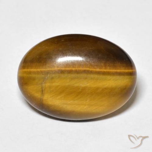 9.29ct Natural Warm Brown Tiger's Eye, Oval, Opaque