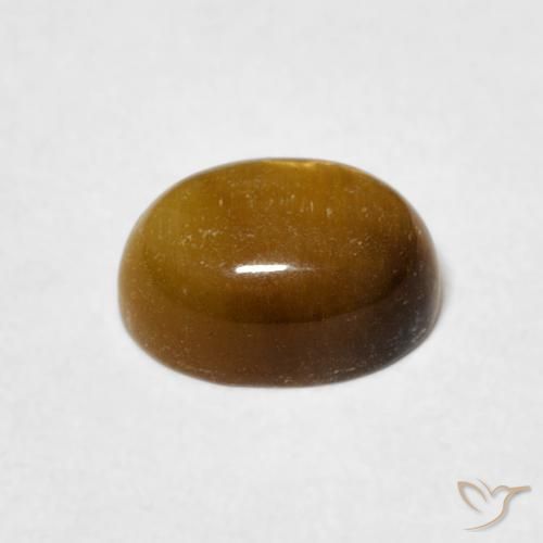 Tiger's Eye Gemstone in 20 x 15 mm (calibrated) Size for Sale, Tiger's Eye Stone in Golden Brown Color