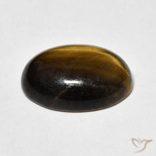 Tiger's Eye Gemstone in 16 x 12 mm (calibrated) Size for Sale, Tiger's Eye Stone in Warm Brown Color