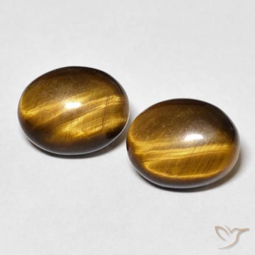 5.8 ct Oval Tiger's Eye, 10.2 x 8.1 mm From Thailand, Photo A