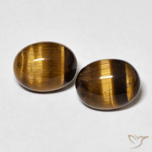 3.64 ct Oval Tiger's Eye, 8.9 x 6.9 mm From Thailand, Photo A