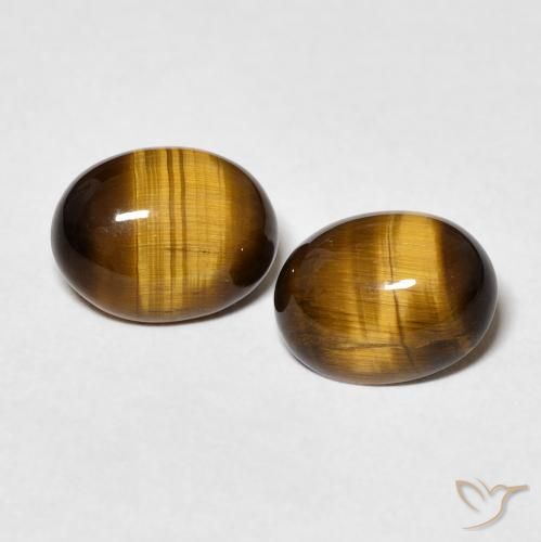 3.21 ct Oval Tiger's Eye, 8.9 x 6.8 mm From Thailand, Photo A