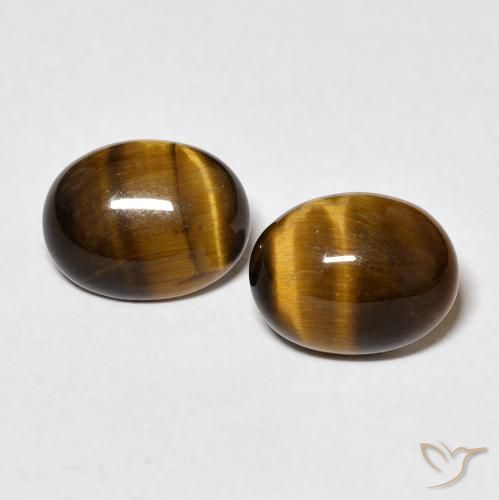 3.13 ct Oval Tiger's Eye, 8.8 x 6.8 mm From Thailand, Photo A